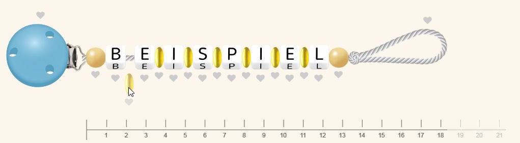 Schnullerkette Element entfernen